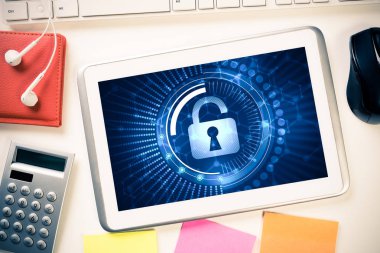 Web güvenlik ve teknoloji kavramı  