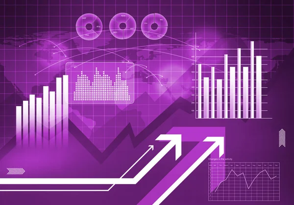 Gráficos e diagramas digitais — Fotografia de Stock