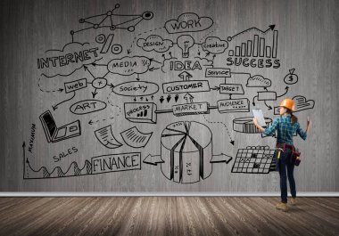 Endüstriyel inşaat ve bakım kavramı