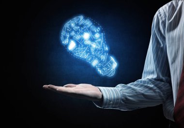 işadamı gösteren kabataslak fikir sembolü