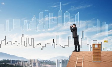 işadamı görüntüleme cityscape