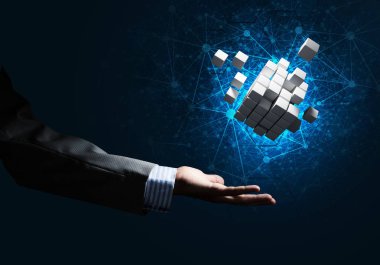 küp hatlarıma gösteren erkek ele