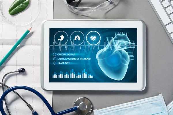 Цифрові технології в концепції медицини — стокове фото