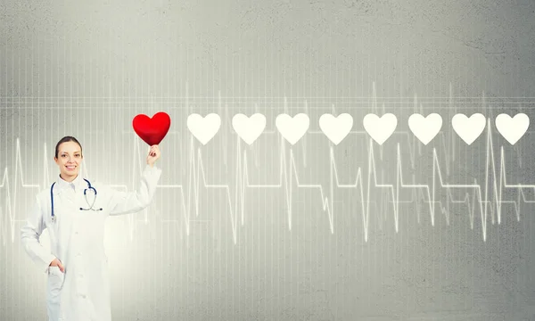 Zkontrolujte své koncepce zdraví srdce — Stock fotografie