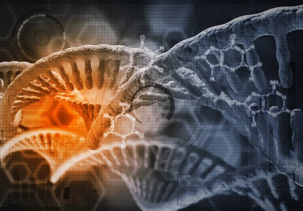 DNA moleculen achtergrond — Stockfoto