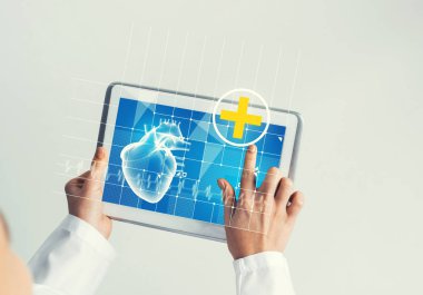 Kadın doktor elinde kapatın 