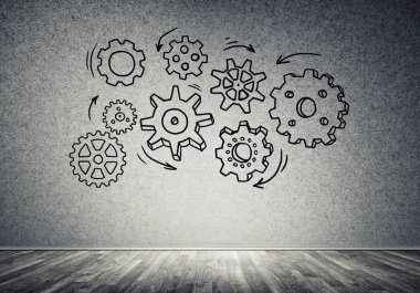 Dişli mekanizması olarak ekip çalışması kavramı