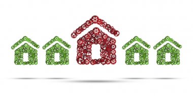 Kavramsal arka plan görüntüsü ev 