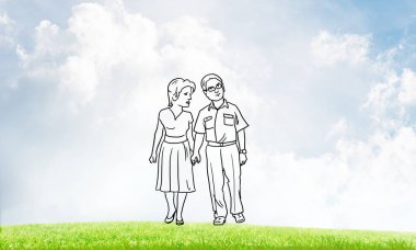 Elle çizilmiş mutlu aile