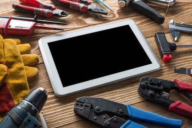 Çeşitli araçlar Oluşturucusu ve tablet PC