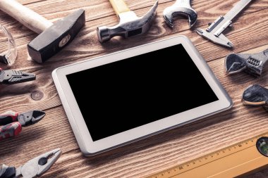 Çeşitli araçlar Oluşturucusu ve tablet PC