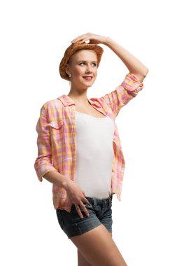  Genç kız çekim gömlekli 