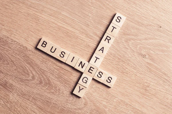 Palabras clave de crucigramas de negocios conceptuales — Foto de Stock