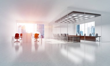 Modern boş zarif ofis 