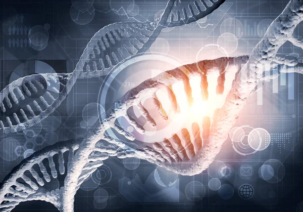 DNA molecules background — Stock Photo, Image