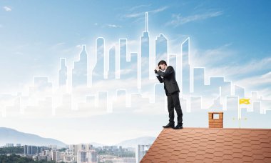 işadamı görüntüleme cityscape