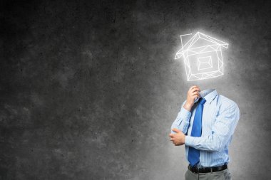 Evin model ile işadamı