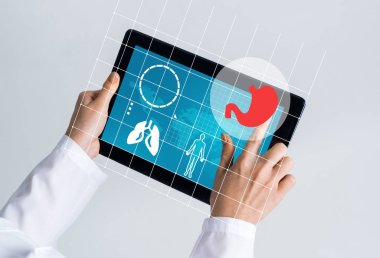 Tablet pc aygıtı tıp arayüzü ile