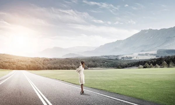 Seu caminho para o sucesso — Fotografia de Stock