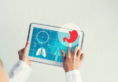 Tablet pc aygıtı tıp arayüzü ile