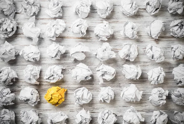 Conjunto de bolas de papel arrugadas —  Fotos de Stock