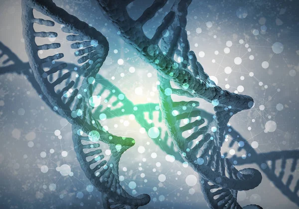 DNA-molekyler bakgrund — Stockfoto