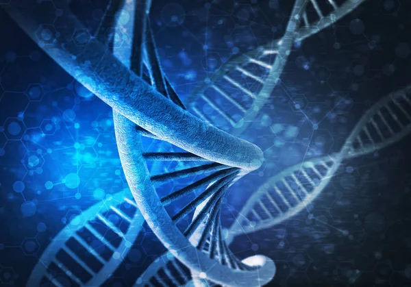 DNA molecules background — Stock Photo, Image