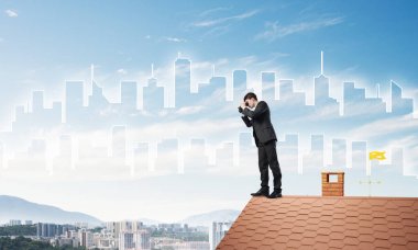 işadamı görüntüleme cityscape