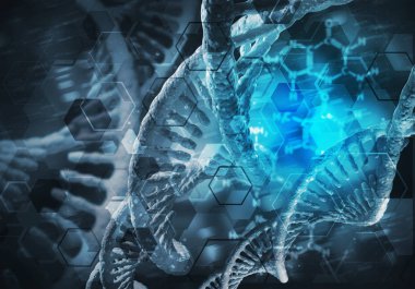 DNA molekülleri arka plan