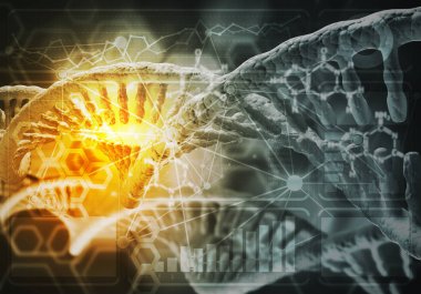 DNA molekülleri arka plan