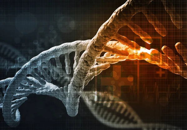 Hintergrund der DNA-Moleküle — Stockfoto