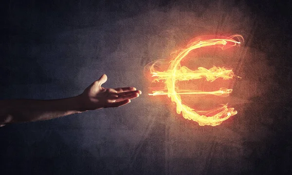 Euro-symbolen koncept — Stockfoto