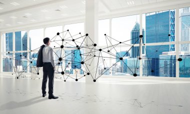 Modern ofis iç zarif işadamı 