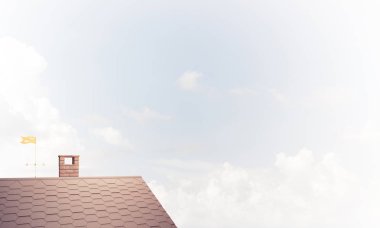 Kahverengi tuğla çatı