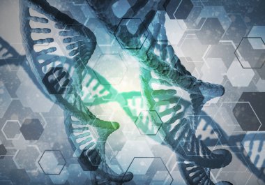DNA molekülleri arka plan
