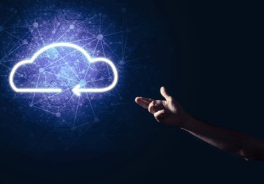 Dijital bulut simgesi 