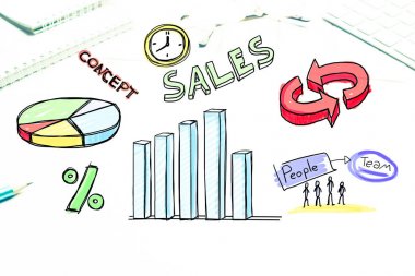 İş çalışma alanı klavye ile 