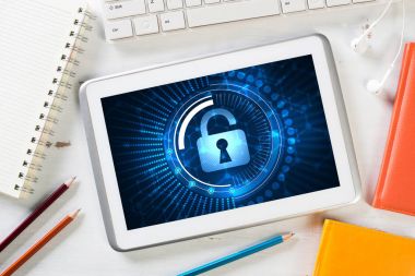 Web güvenlik ve teknoloji kavramı  
