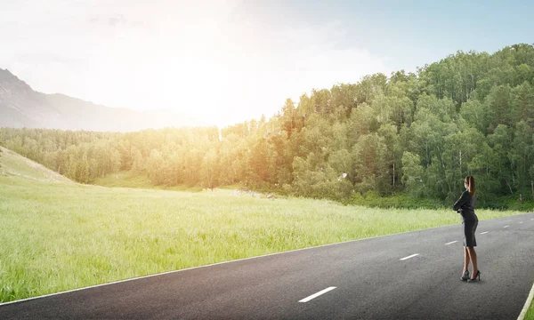 Seu caminho para o sucesso — Fotografia de Stock