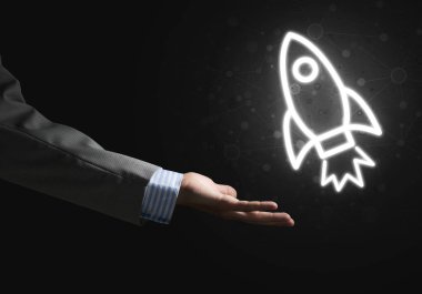 Roket parlayan simgesi