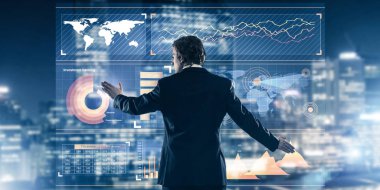 işadamı sanal Masası ile çalışma