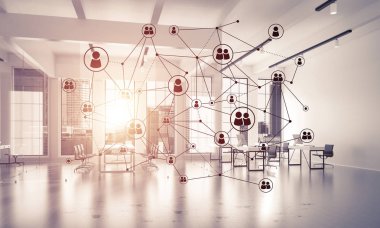 sosyal iletişim kavramı ofis iç