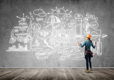 kask kadında mühendisi