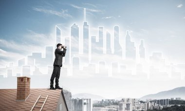 işadamı görüntüleme cityscape