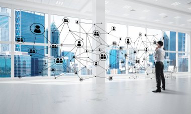 3d ofis iç zarif işadamı