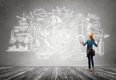 kask kadında mühendisi