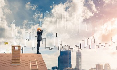 Takım elbiseli genç işadamı 