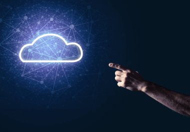 Dijital bulut simgesi 