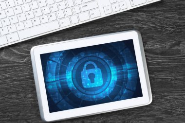 Tablet pc ile iş işyeri 