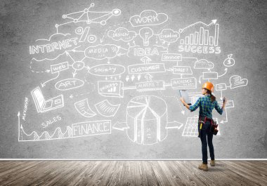 kask kadında mühendisi